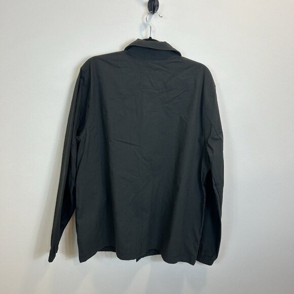 NWT Old Navy Mens Poplin Workwear Shacket Dark Gray Size Large - Picture 10 of 10